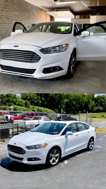 Ford Fusion in for Premium Express Wash