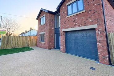 A complete resin bound driveway for a residential client from the outside of the home.