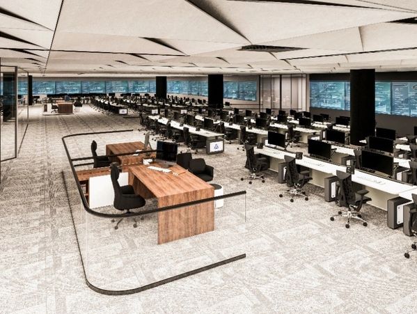 Al Rajhi NRR Command Center — 2,830m² command facility design with North and South sections, Riyadh