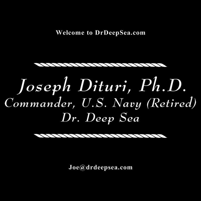 Commander Joseph Dituri,  Ph.D.  U.S. Navy (Retired) 