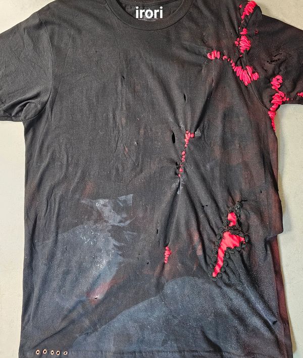 fashion distressed creative  conventional art paint high end expensive clothes wearable art unique