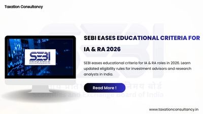 SEBI Eases Educational Criteria for IA & RA 2026