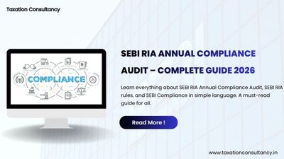 SEBI RIA Annual Compliance Audit guide for 2026 by Taxation Consultancy.
