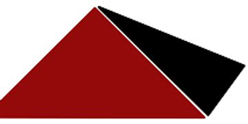 Red and black triangular shapes overlapping.