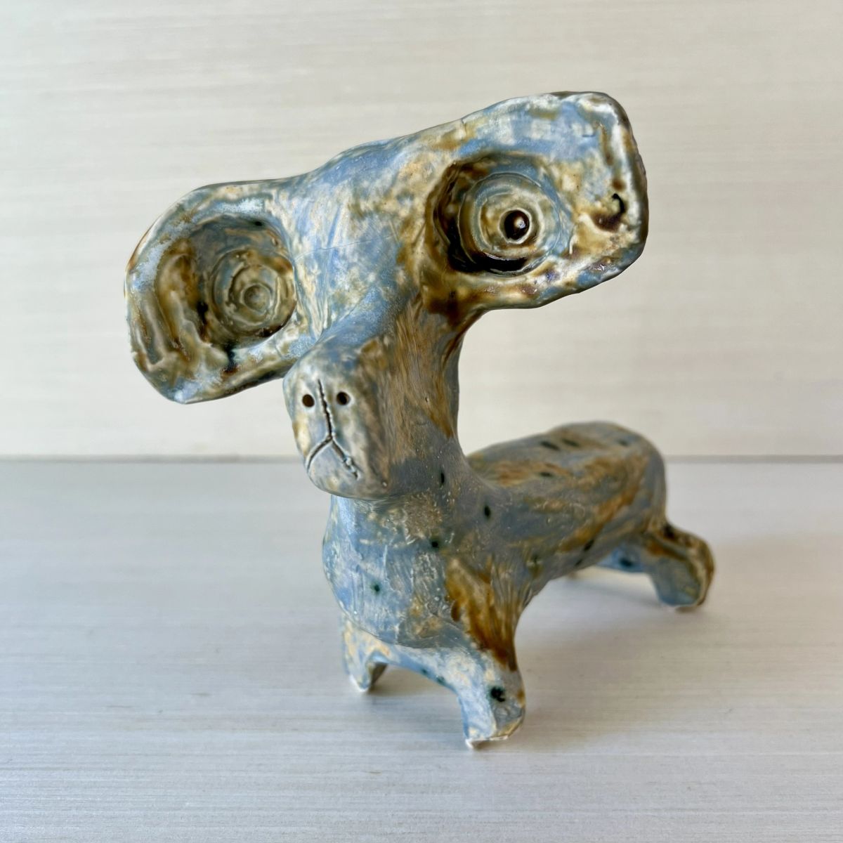 'Always Watching Out for Yourself' Ceramic Dog by Alison Touster-Reed