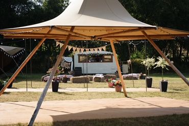Tipi farm style wedding
