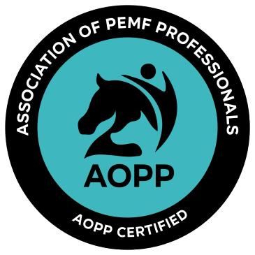 Logo of the Association of PEMF Professionals (AOPP).