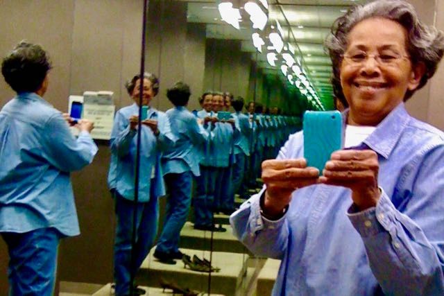 "I took this in 2012 in a Nordstrom dressing room. I've often said, out loud, I'd like to be cloned and this photo is the closest I've come. It's probably representative of how I approach life..." "I took this in 2012 in a Nordstrom dressing room. I've often said, out loud, I'd like to be cloned and this photo is the closest I've come. It's probably representative of how I approach life..."
