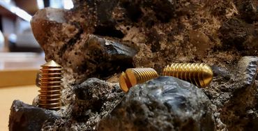 BSW Grub Screws Brass on the Rocks
