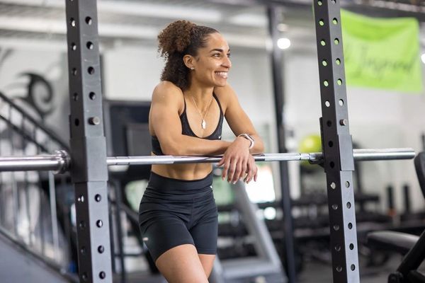 Fitness Model Smiling