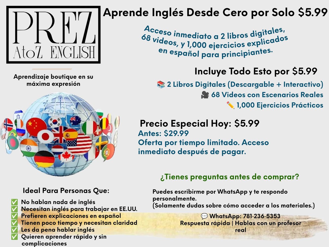 English as a second language Logo, 
A globe with all the flags of the world