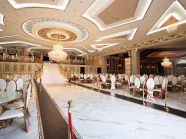 Beautiful and elegant ballroom in Raeford NC near Pinehurst, Aberdeen, and Hope Mills.