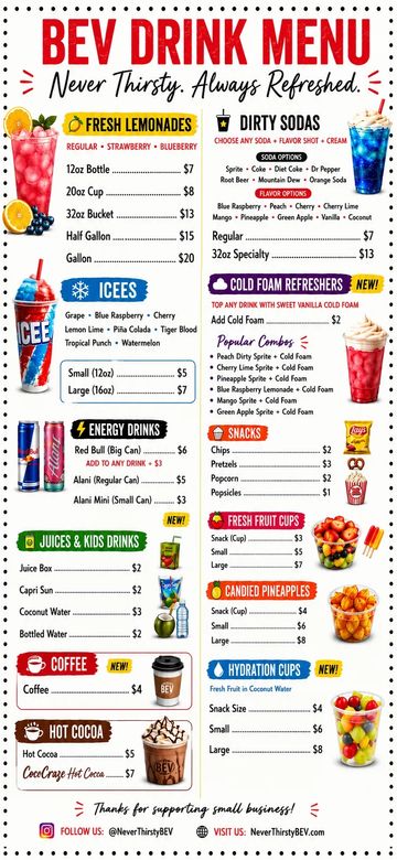 Menu 2026