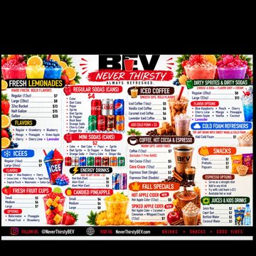Menu 2026