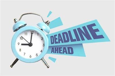 Deadline Ahead graphic with alarm clock – CPA tax filing and time management reminder.