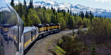 Experience the wild beauty of Alaska by train with the Alaska Railroad.