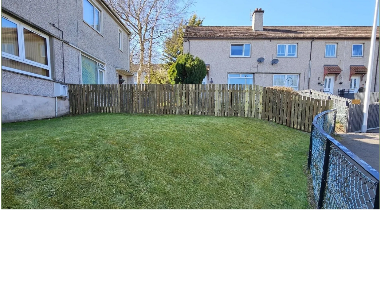 4ft Wooden Fence built in garden