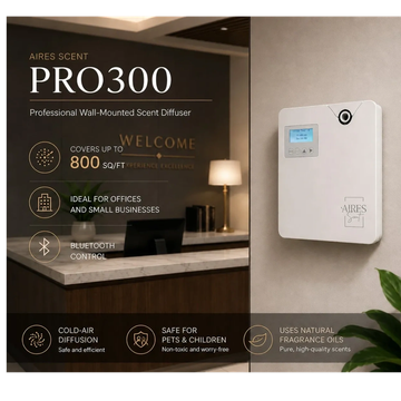 Professional wall-mounted scent diffuser for offices and small businesses.