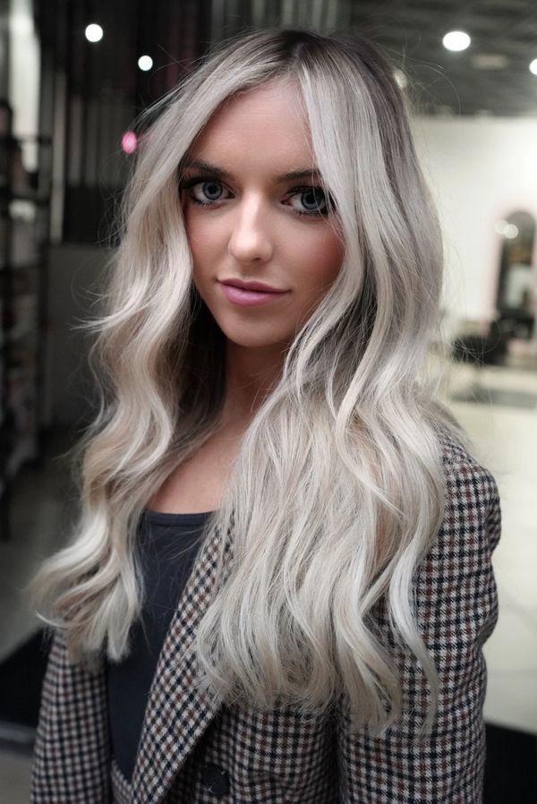 Creamy white blonde, lived in blonde hair inspiration