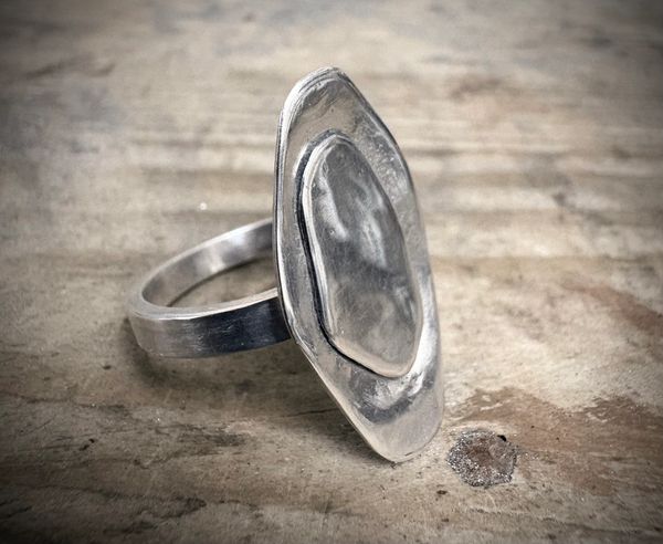 Sterling silver statement ring