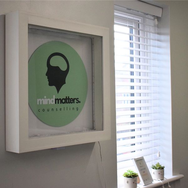 Counselling space in Pontefract - Logo on wall 