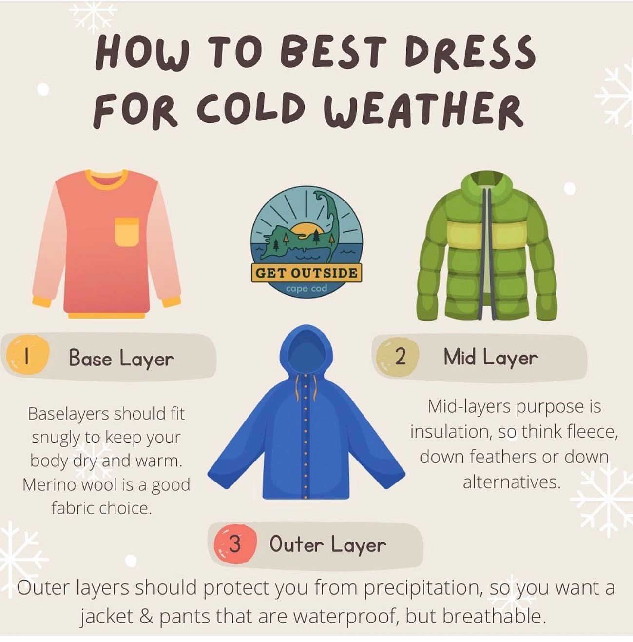 how to dress for cold weather
