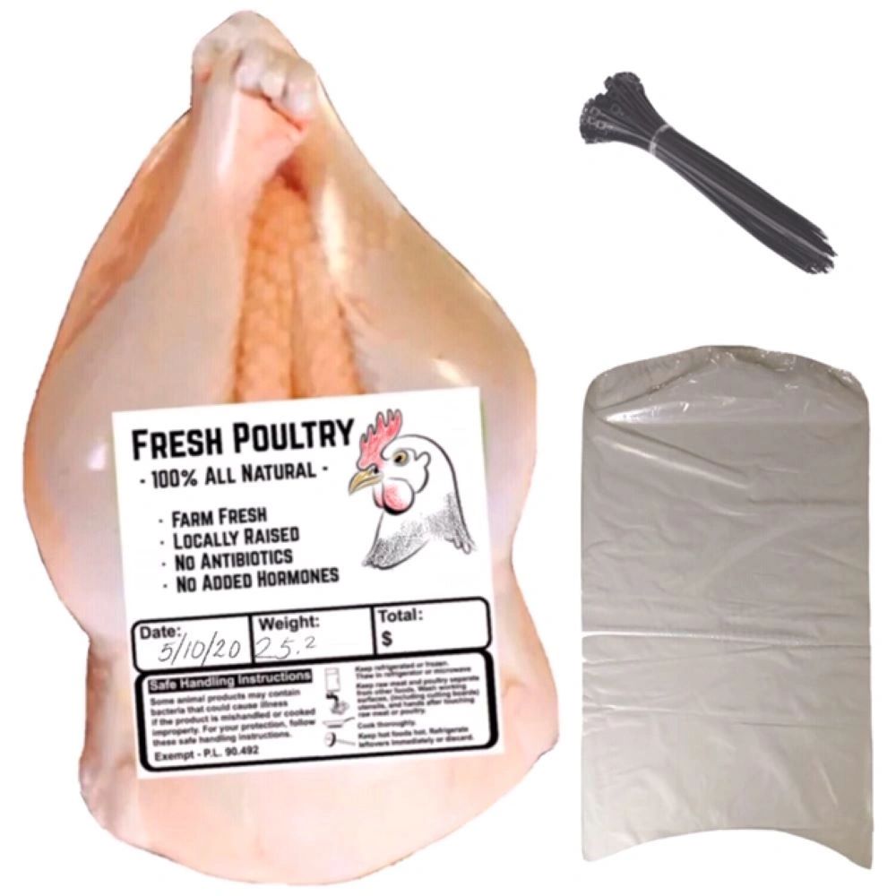 100 bags Poultry Heat Shrink Bags KIT 10x10 and 12x16 