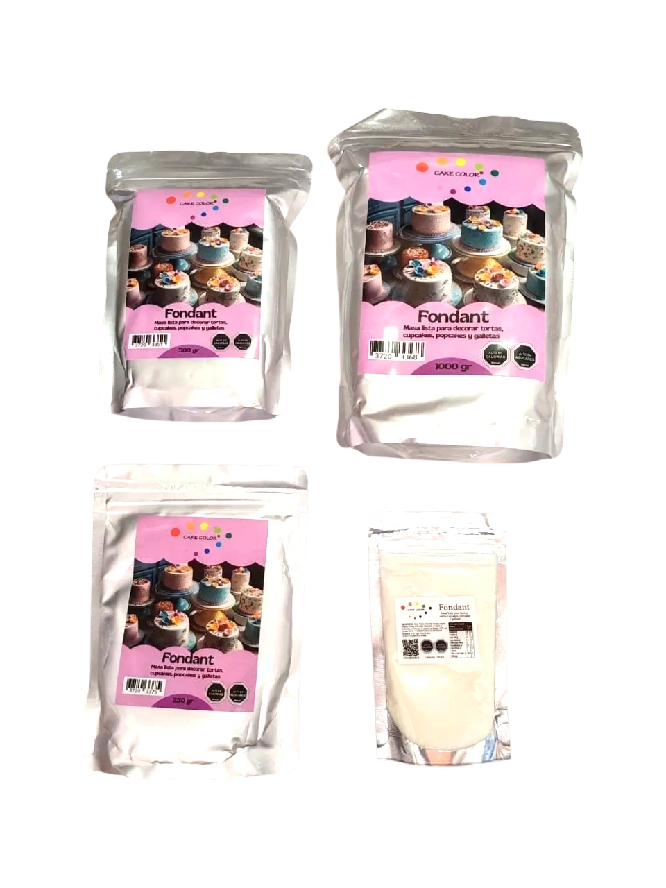 Fondant preparado 1 kg, 500 g, 250, 100 g