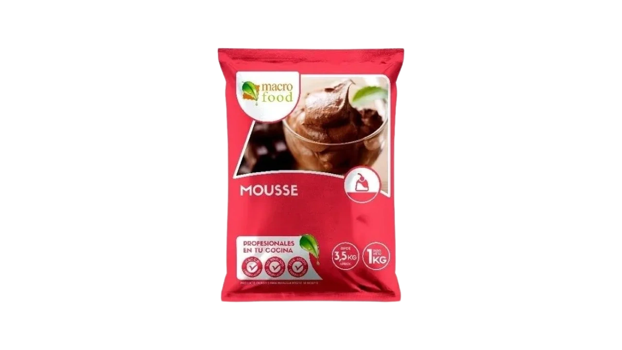 Mousse 1 kg Macrofood (10 unidades)
