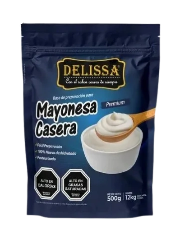 Mayonesa Casera Delissa 500 g (10 unidades)