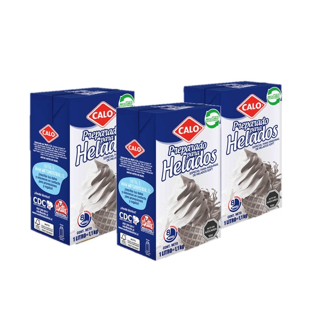Base para helado soft CALO (12 unidades)