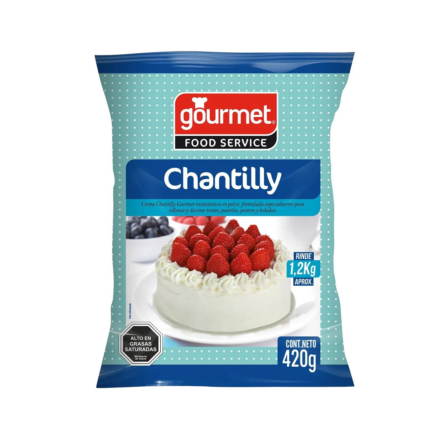 Chantilly Gourmet en polvo 420 g (15 unidades)