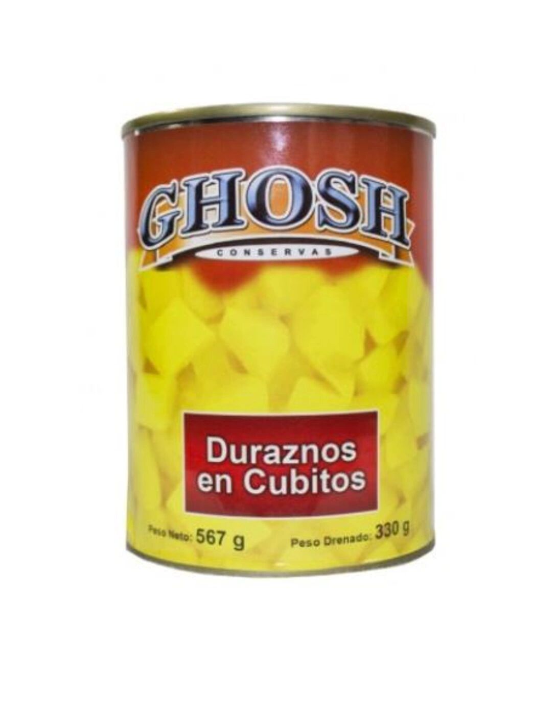 Durazno en Cubitos GHOSH 567 g (24 unidades)