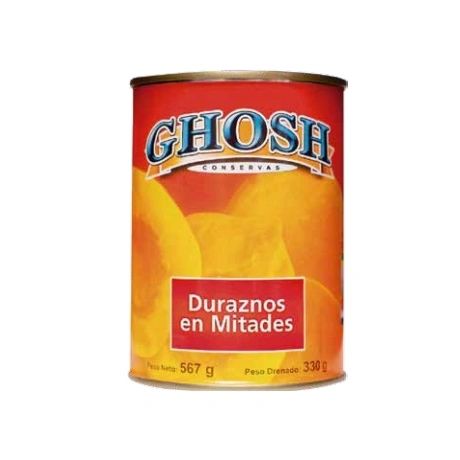 Durazno en Mitades GHOSH 567 g (24 unidades)