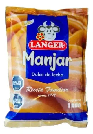 Manjar Langer Dulce de Leche 1 kg (10 bolsas)
