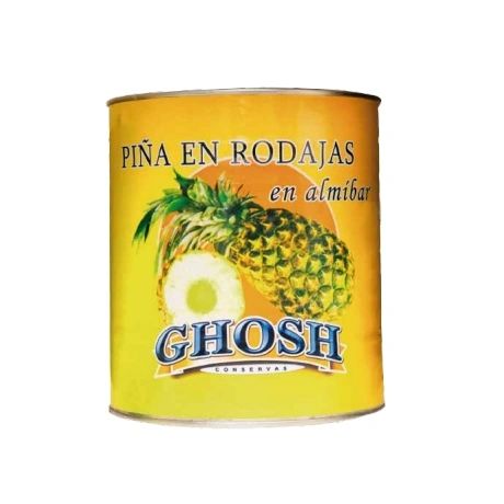 Piña en Rodajas GHOSH 850 g (12 unidades)