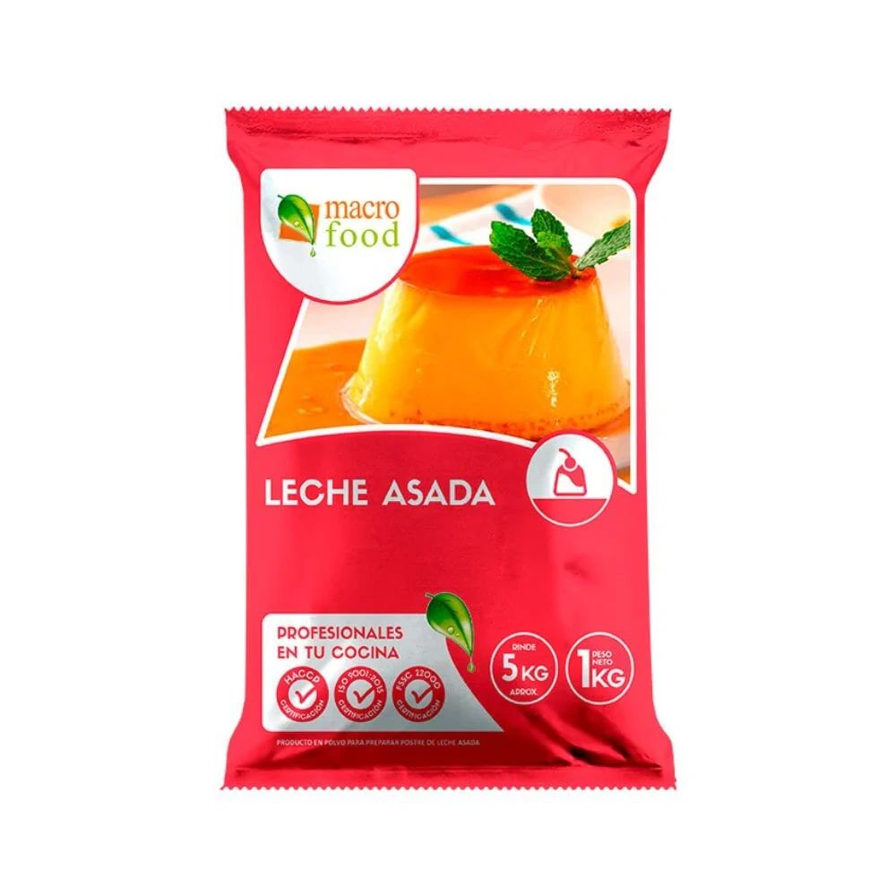 Leche Asada 1 kg Macrofood (10 unidades)