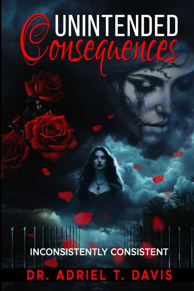 Book cover titled Unintended Consequences by Dr. Adriel T. Davis.