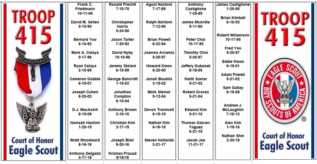 Eagle Scouts Troop 415