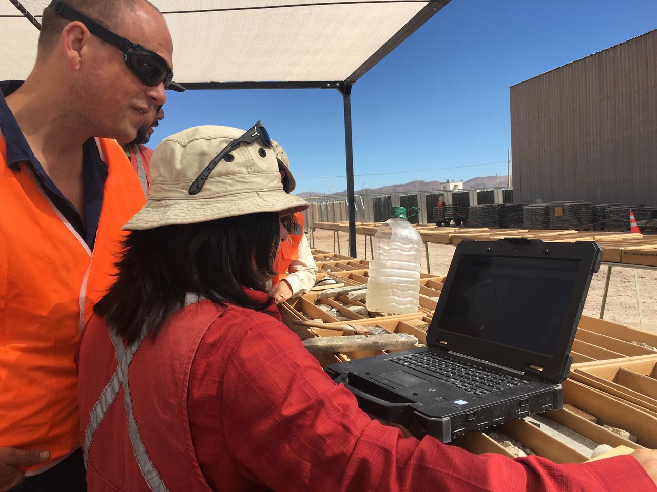 Working onsite to implement new technology. The project champion is pictured at right. She was the main point of contact for the vendor, dealt with all onsite issues and was involved in the data management portion of the project.
