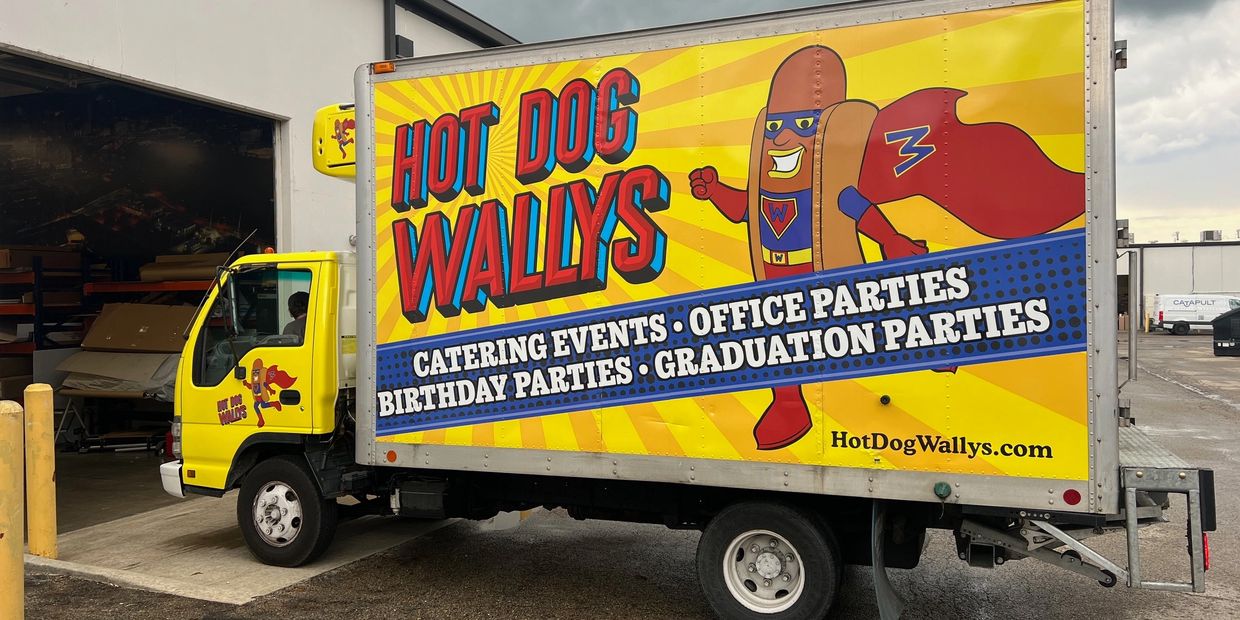Hot Dog Wally Box Truck Wrap