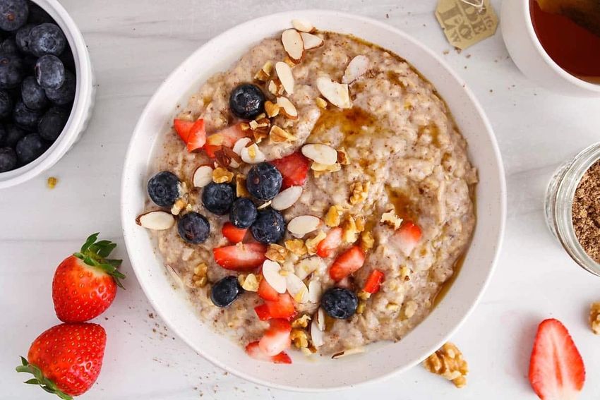 Healthy Organic Oatmeal Bowl