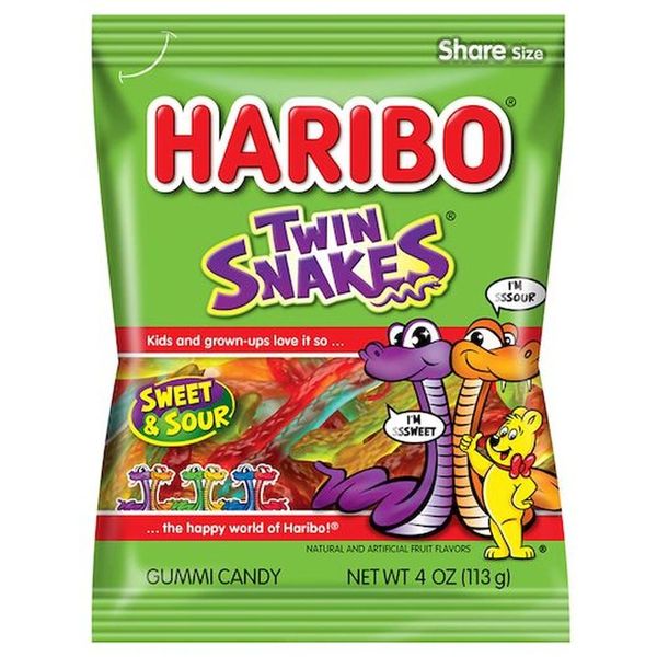 Haribo Twin Snakes-Gummy (4 OZ)
