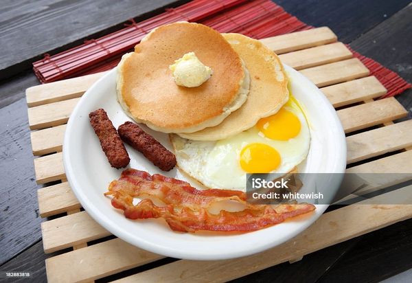 Pancake Breakfast Bowl ( Scrambled Eggs, PcsSausage And 2pcs Pancake)