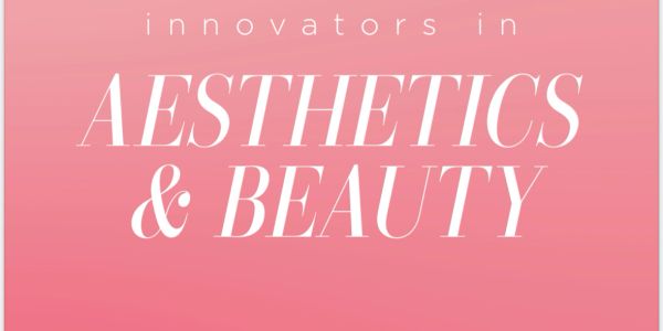 Innovators in aesthetics and beauty spotlight on pink background.