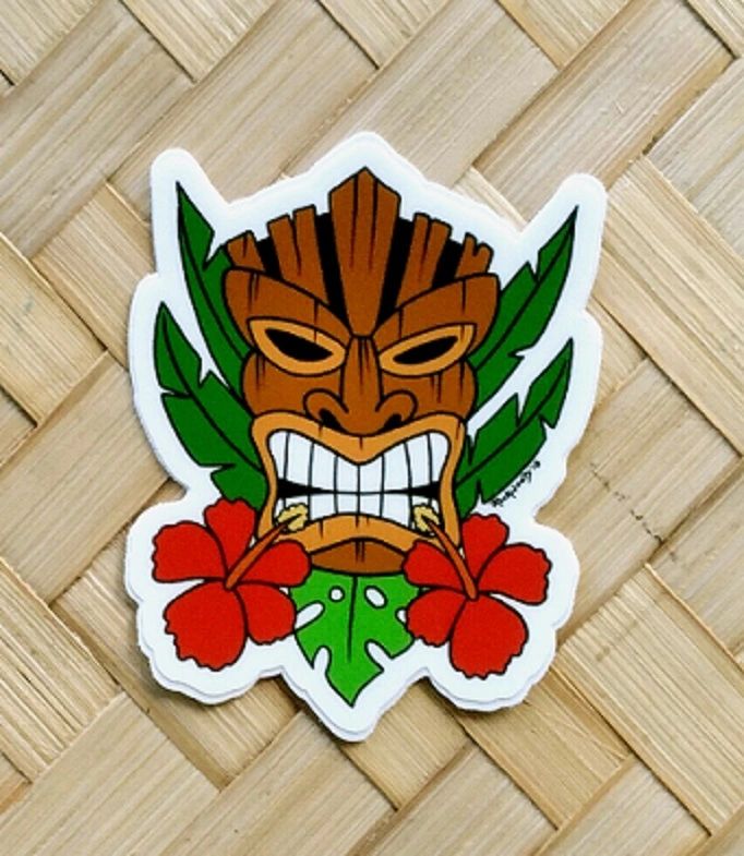 Tiki Tom Sticker