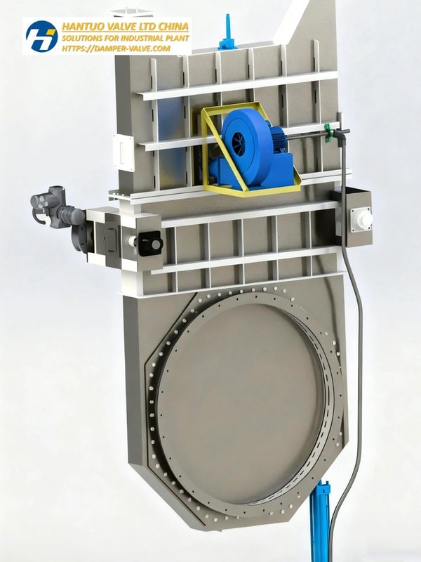 Air-sealing Guillotine with double gear box