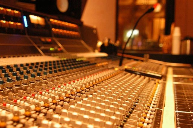 Recording studio interior for Bostonia Records