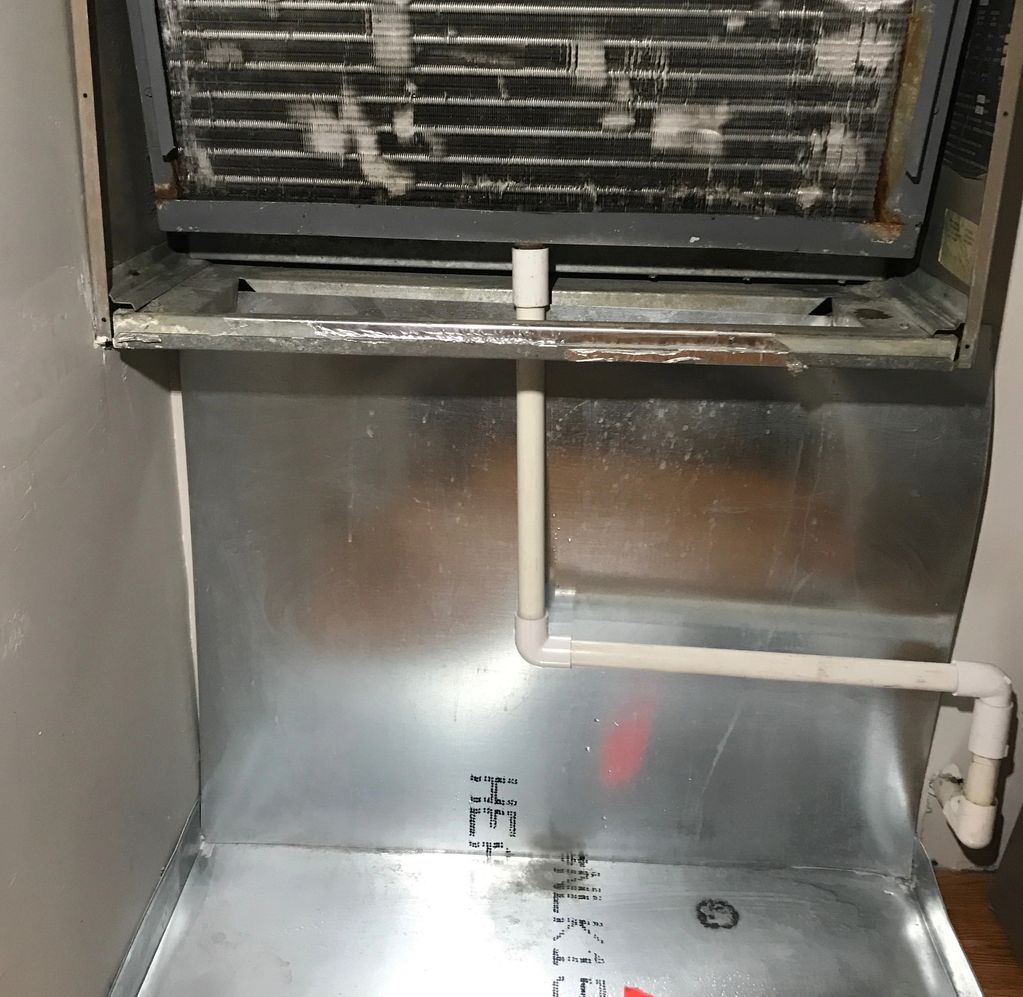 Common drain line after a coil
(Before)