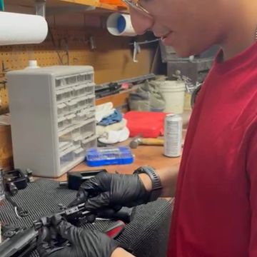 cleaning firearms